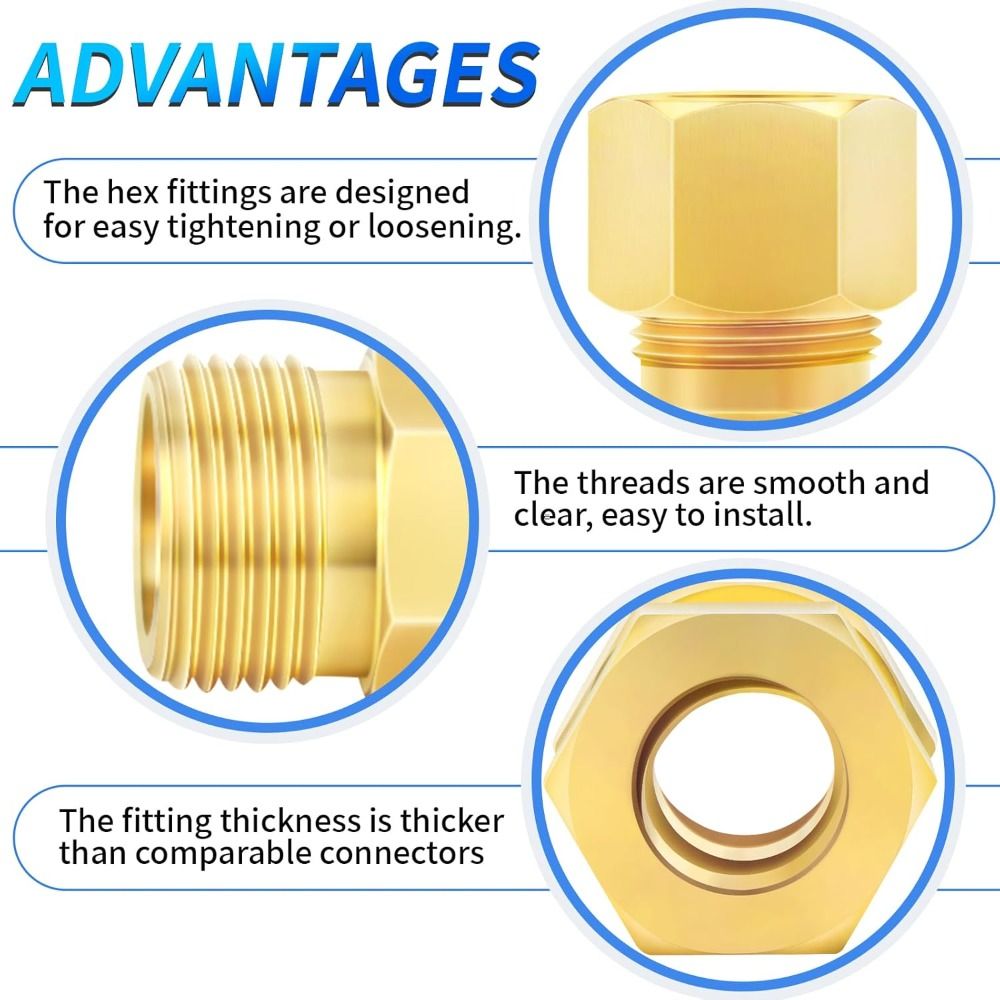 ข้อต่อทองเหลือง ข้อต่อแบบกดอัด - Compression Fitting Brass บทวิจารณ์และราคา